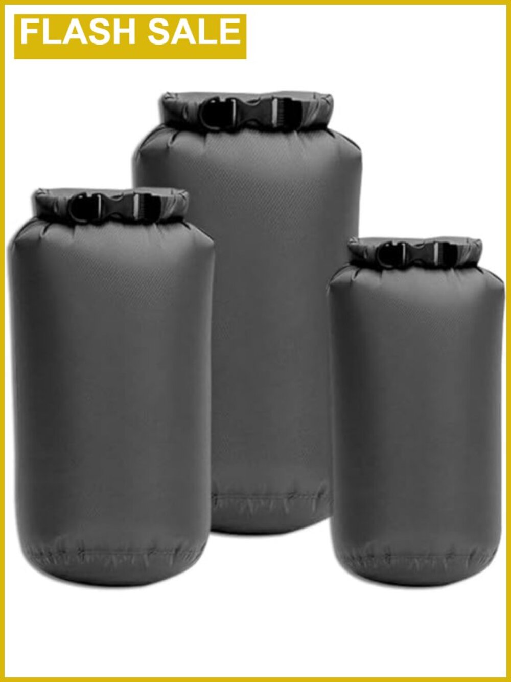 Waterproof Dry Bags 3 Pack 5L 10L 20L Roll Top Lightweight Travel Camping
